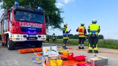 Schwerer Verkehrsunfall in Eckel: Rettungskräfte üben den Ernstfall