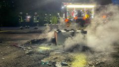 Unklares Feuer am Kalksandsteinwerk