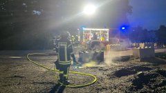 Unklares Feuer am Kalksandsteinwerk