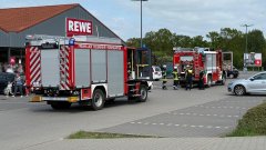 Ausgelöste Brandmeldeanlage in Supermarkt