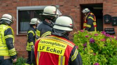 Feuer in Klecken – Mülleimer brannte in Keller