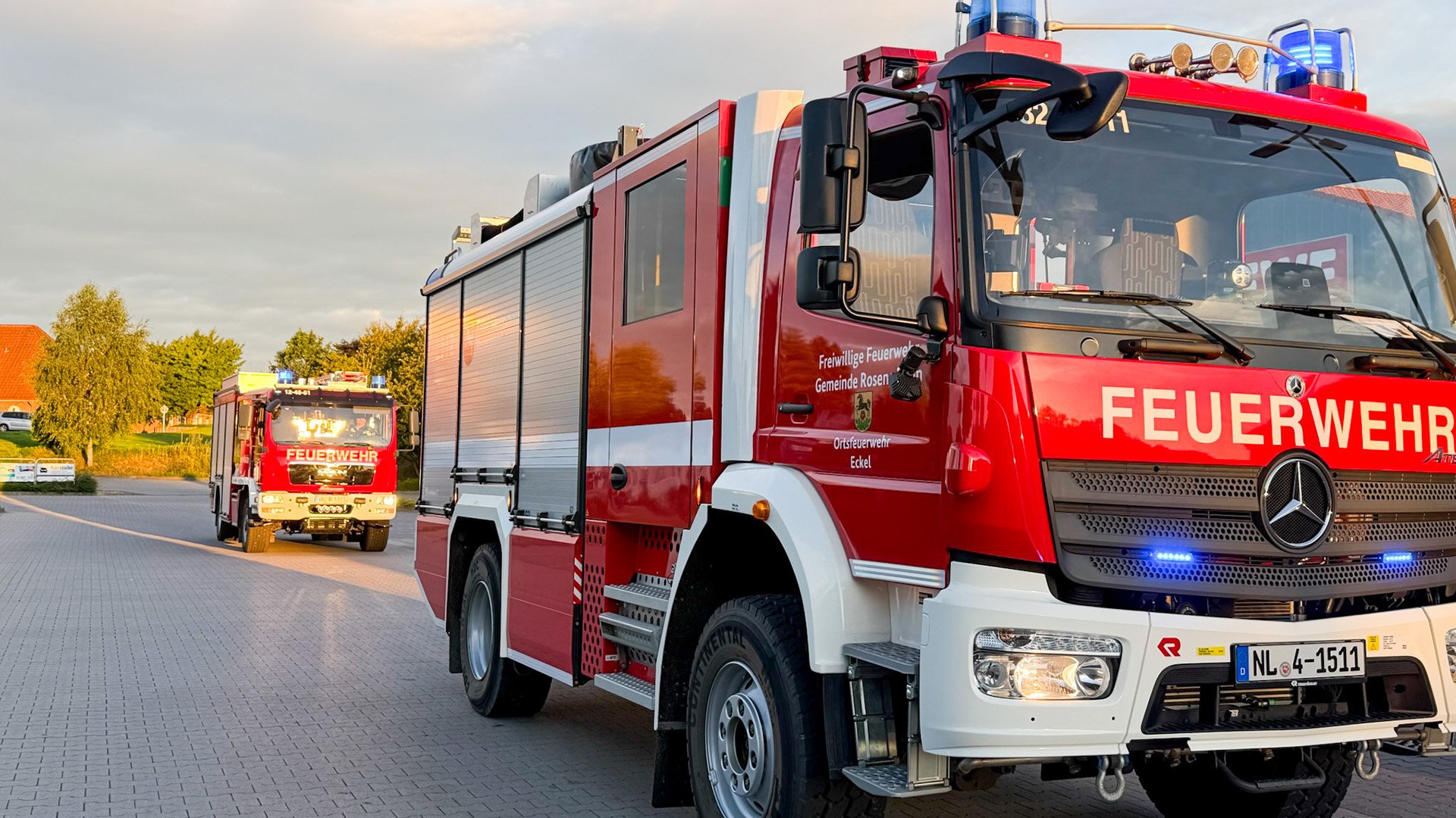 Ausgelöste Brandmeldeanlage im Supermarkt