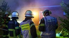Einsatzübung fordert Feuerwehren und Rettungsdienst in Iddensen