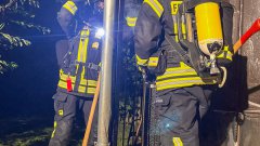 Brand an Gartenlaube nach Verpuffung einer Gasflasche